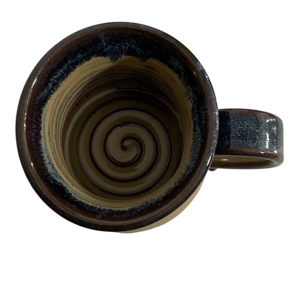 Kings Pottery Seagrove NC  14 oz Stoneware studio pottery Glazed Drip Mug 2016 - Picture 10 of 10